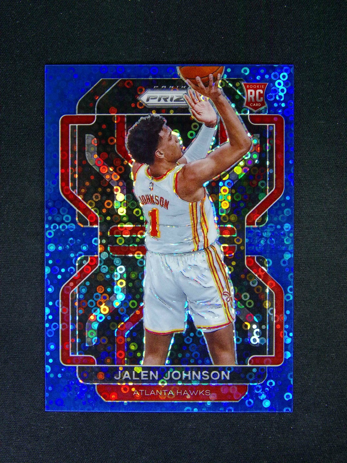 2021-22 Panini Prizm Jalen Johnson #305 RC Rookie Fast Break Blue /150