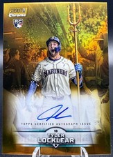 Tyler Locklear 2025 Topps Stadium Club Chrome Gold Chrome Autographs RC #SCCA-TL