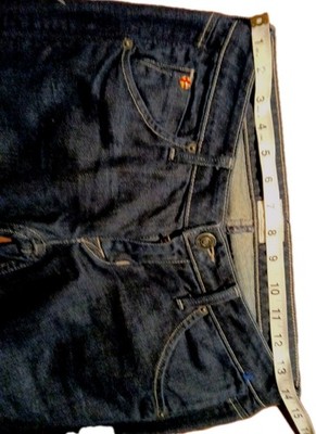 Hudson Women's Blue Denim Jeans Medium Wash 5-Pocket Button Zip