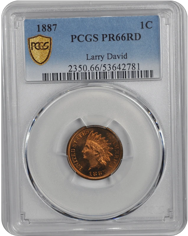 1887 Indian Head PCGS RD 66