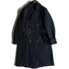 Comme des Garçons Homme de Poly Shrink Trench Coat Navy S, Used, Sizing Accurate