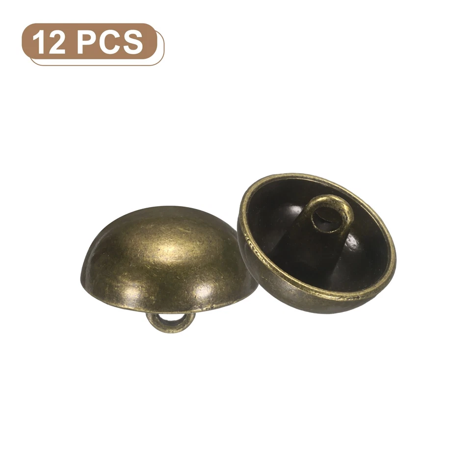 12 Stk. Halbkugelknöpfe 15mm, für Blazer/Mantel, Bronze - Bild 3 von 4