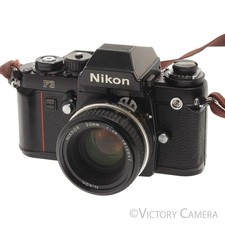 Nikon F3 35mm Film Camera w/ Nikon 50mm f1.8 AI Lens EXC 