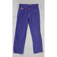 Empyre Pants Mens 30 Relaxed Fit Purple Corduroy Skateboarding Streetwear Baggy