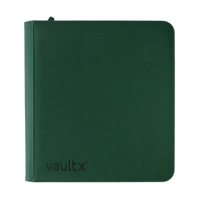 Vault X 12-Pocket Exo-Tec  Zip Binder XL Forest Green