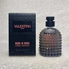 Valentino Uomo Born in Roma Coral Fantasy EDT MINI Splash Dabber .135oz, 4ml NIB