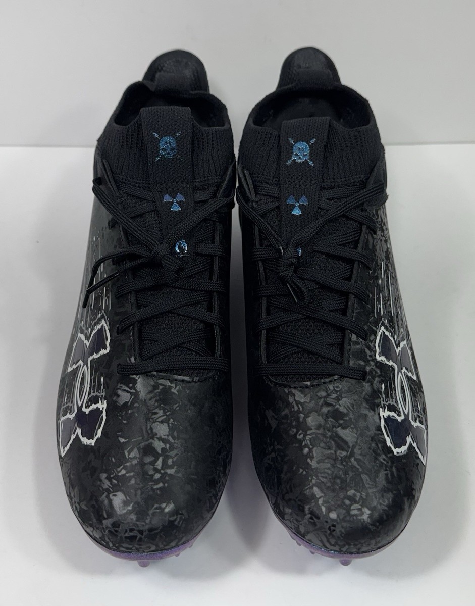 Under Armour Blur Smoke Suede 2.0 MC Football Cleats Men 13 #3027978-001‎ Black Under Armour Men main image 4