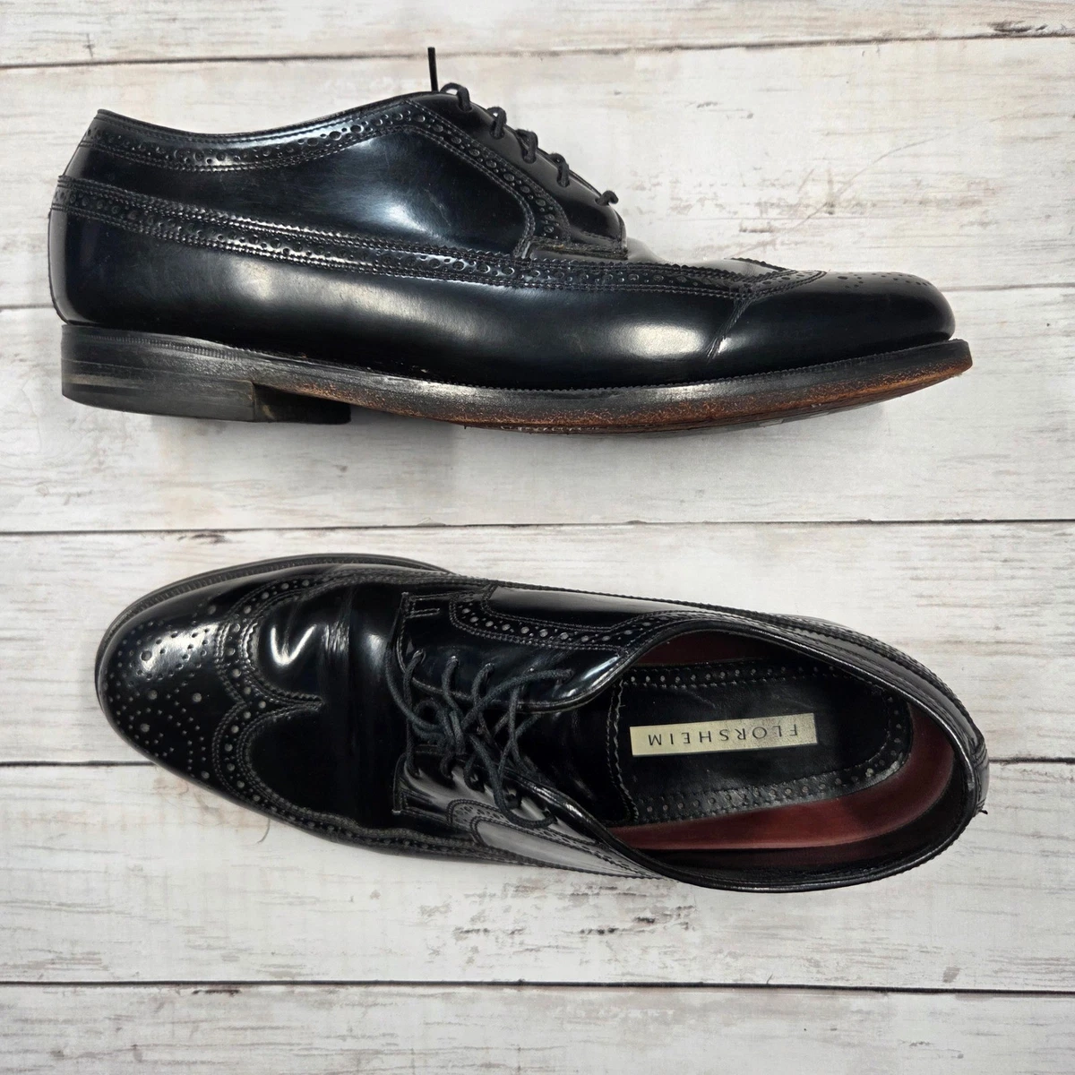 Romano Pietro Olive Green Crocodile Embossed Wingtip Brogue Oxford Shoes 10.5 Brogue Dress Shoes for Men for Sale - eBay main image 2
