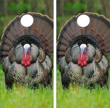 Wild Turkey Hunting Laminated Cornhole Board Decal Wrap FREE SQUEEGEE