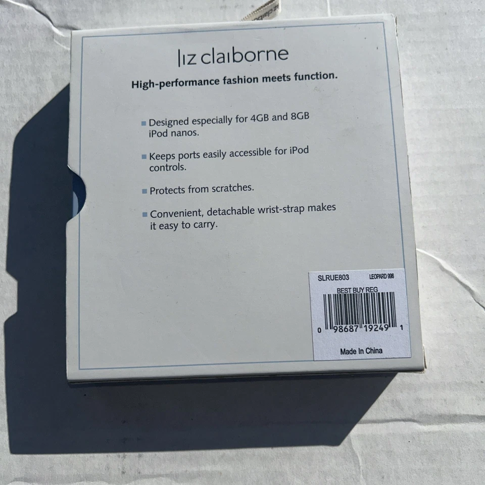 Funda Muñequera iPod Nano Liz Claiborne Estampado Leopardo Modelos 4GB 8GB - NUEVA NOS De Colección Foto 2 de 2