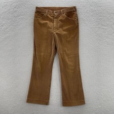 Vintage Lee Riders Pants Mens 36x32 FITS 34x30 Corduroy Talon Zip Made in USA