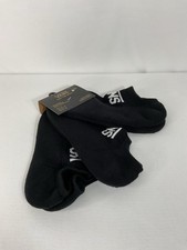 VANS Off The Wall Below The Ankle Socks 3 Pack Boys Size 1-6 NWT Black