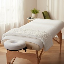 Fitted Fleece Pad Set for Massage Tables   Enhances Client Comfort  Stability