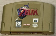 Authentic Zelda Ocarina Of Time Gold Collectors Edition! Mint!!