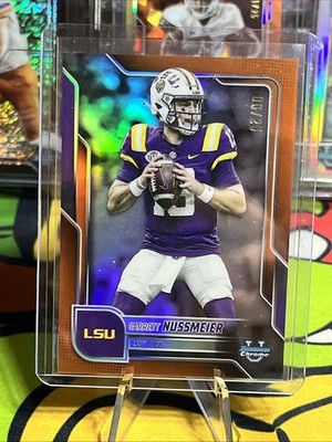 2025 BOWMAN UNIVERSITY CHROME ORANGE REFRACTOR SP #189 GARRETT NUSSMEIER 06/25
