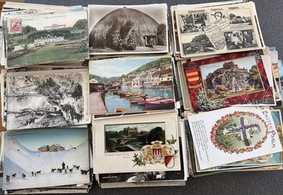 50 alte Postkarten aus Sammlung Großbritannien & Ausland Topo & Grüße 1900-1950er Jahre