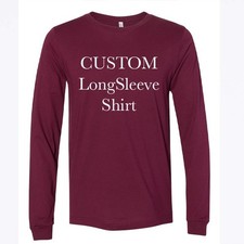 Custom Unisex Long-Sleeve Shirt Your text or design here, Personalized T-shirt