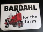 Vintage Metal Stout Sign Bardahl Oil Co Farm Tractor Motor Gas St Louis NOS