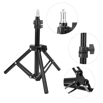 60CM Photography Tripod Lamp Holder Selfie Stand 1/4 Screw Expandable Video Fit