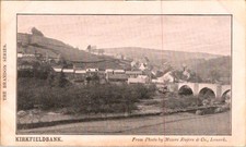 Kirkfieldbank Scotland Brandon Series 1900s Sepia View Bridge River Unused