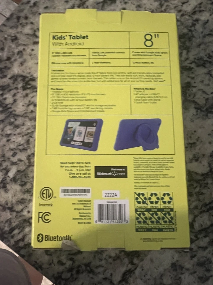 Onn Surf  32 GB 8 Inch Kids Tablet With Android ￼ - Image 2 of 3