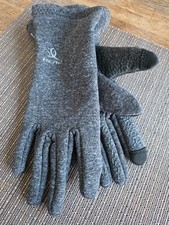 New Small Head Sensatec Women's Touchscreen Running Gloves Gray brindle Grip