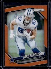 2025 Panini Prizm Jake Ferguson Orange #/249 Cowboys