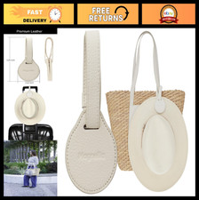 Magnetic Hat Clip for Travel - Leather Hat Holder, Handbag Accessory, Beach Cr