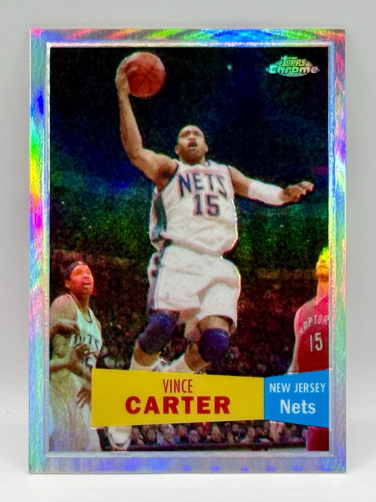 2007-08 Topps Chrome VINCE CARTER #28 Retro '57 Topps Refractor SP #/999