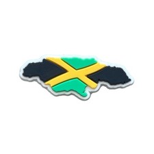 Jamaica Flag Map Shoe Charm