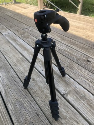 Manfrotto MKCOMPACTACN-BK Compact Action Aluminium Tripod with Ball Head