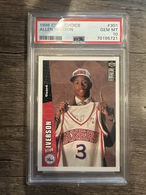 1996-97 Upper Deck Collector's Choice - Allen Iverson PSA 10