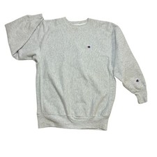 Vintage 90s Champion Reverse Weave Gray Sweatshirt 2XL Blank Crew Neck USA Made