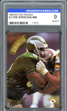 1994 Action Packed - Clyde Simmons #88 GMC 9