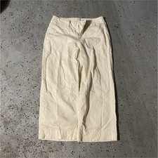 A New Day Twill Wide-Leg Flat Front Ivory Women's Pants
