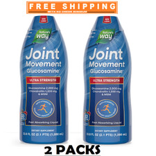 2 Pk -Nature's Way Joint Movement Glucosamine Extra-Strength Liquid 33.8 fl. oz.