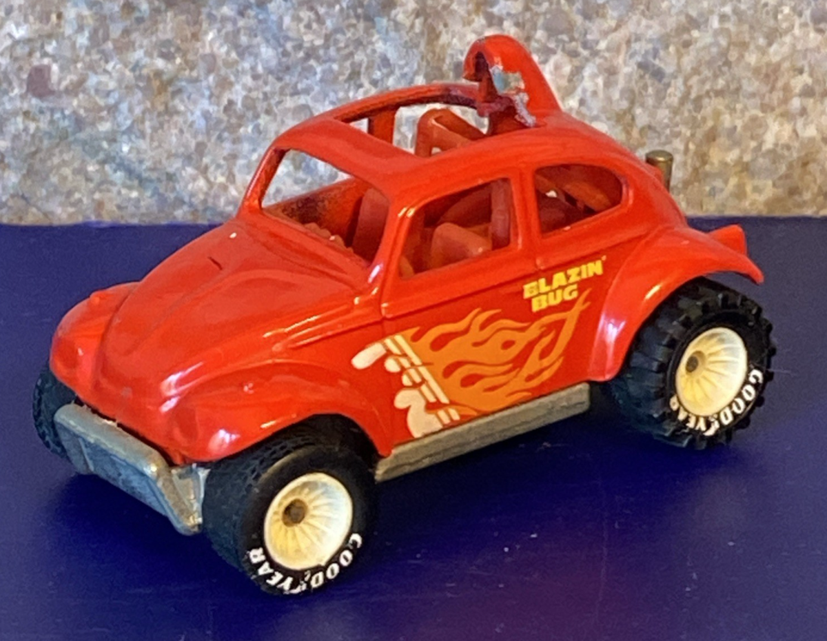 旧いホットウィール　1980年代　リアルライダース BAJA BUG Vintage Hot Wheels Real Riders Blazin VW Baja Bug Beetle Mattel
