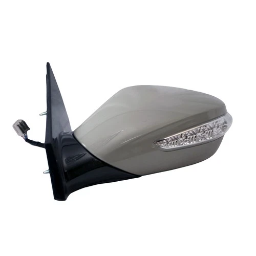 Unpainted Manual Flat Driver Side Door Mirror Signal 128-50856A OE