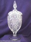 Duncan and Miller Candy Dish Jar With Lid Floral Leaf Pattern EAPG Stunning! — photo 1