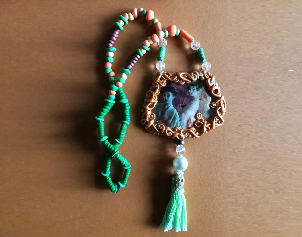 Art Jewelry Design Necklace Pendant Fashion Brand Luxury Geisha Custrom Gift Bid - Image 2 of 4