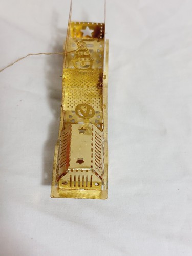 Vintage Solid Brass Fire Truck Christmas Holiday Tree Ornament Noel - Picture 13 of 24