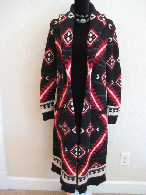 ralph lauren long sweater coat