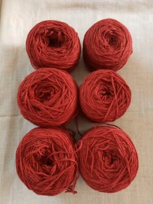 Lot de 6 Pelotes couleur Rouille (510g) - Photo 1/3