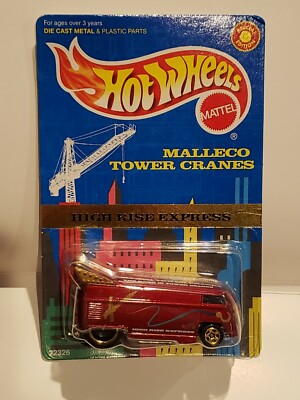 1998 Hot Wheels Malleco Tower Cranes High Rise Express VW Drag Bus HTF