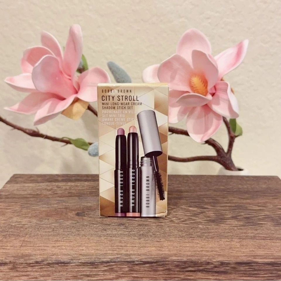 Bobbi Brown City Stroll Mini Long-Wear Cream Shadow Stick Smokey Eye Mascara Set - Image 2 of 4