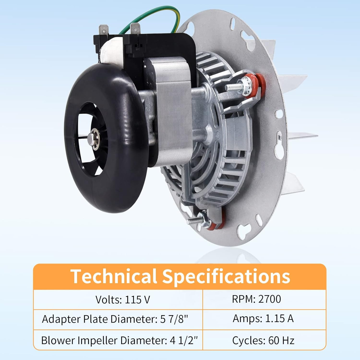 812-3381 Combustion Blower Motor for Quadra-Fire Classic Bay 1200, Exhaust Blowe