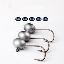 20 Pack Lead Jig Heads Fishing Hooks Bass Crappie Trout 1.5g 2.5g 3.5g 4.5g 6.5g