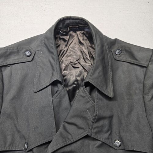 Doppelreihiger Trenchcoat Regenjacke für Herren grau 40R 40 R - Bild 5 von 9