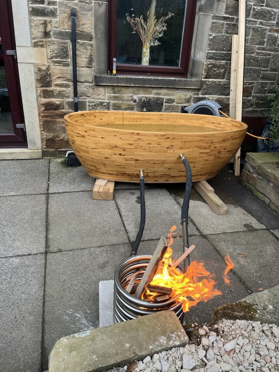 32mm water heater coil w/ 1m hose stock tank bathtub UK made