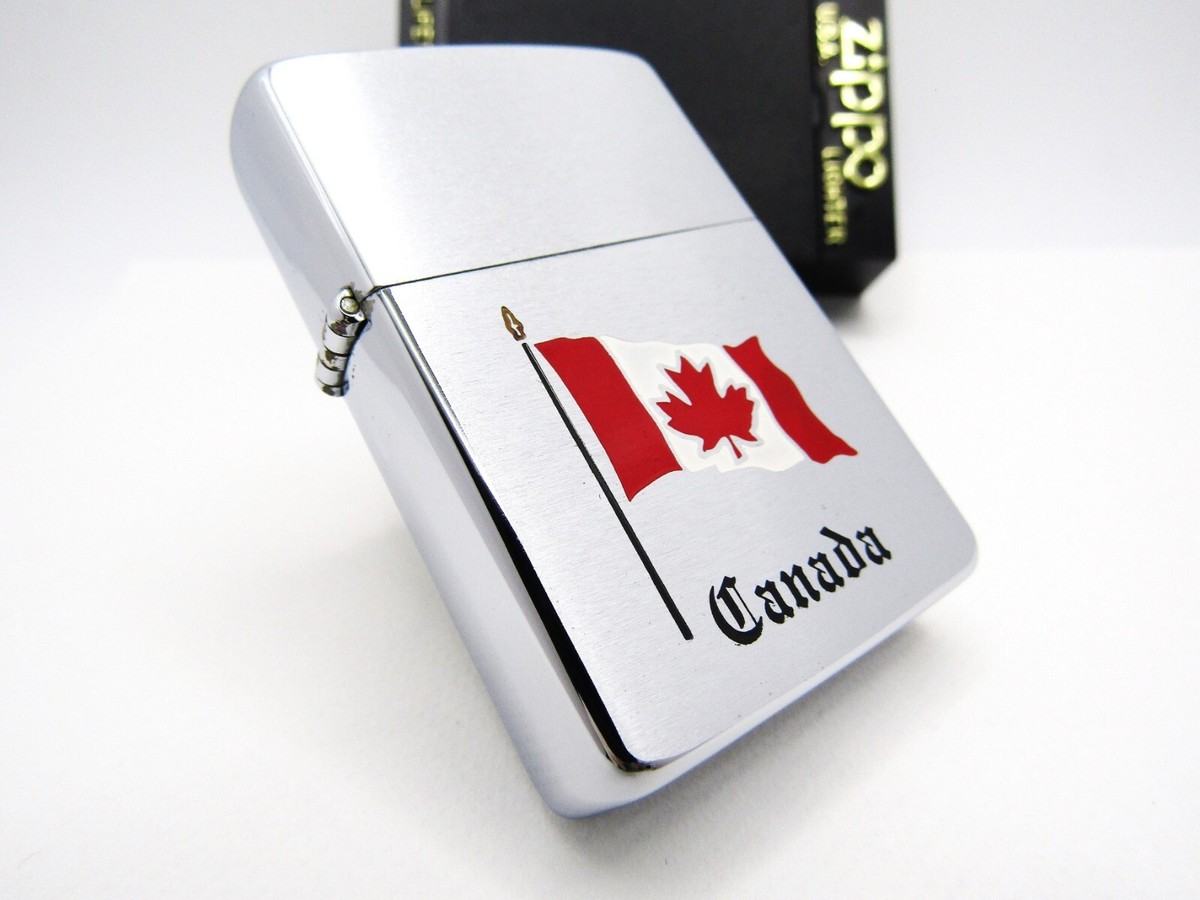 Canada Niagara Falls Ontario Flag Engraved Zippo 1988 Mint Rare | eBay